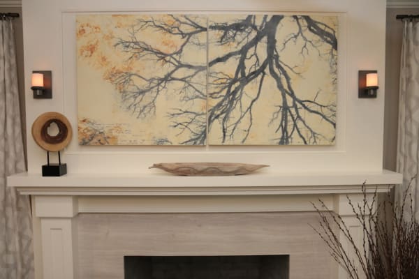 Christine Aaron, Branch Diptych, 2015