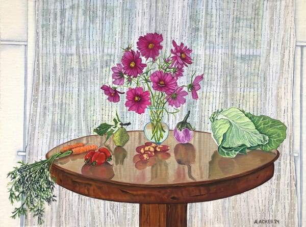 Amanda Acker Proud Vegetables, 2024 9 x 12 inches