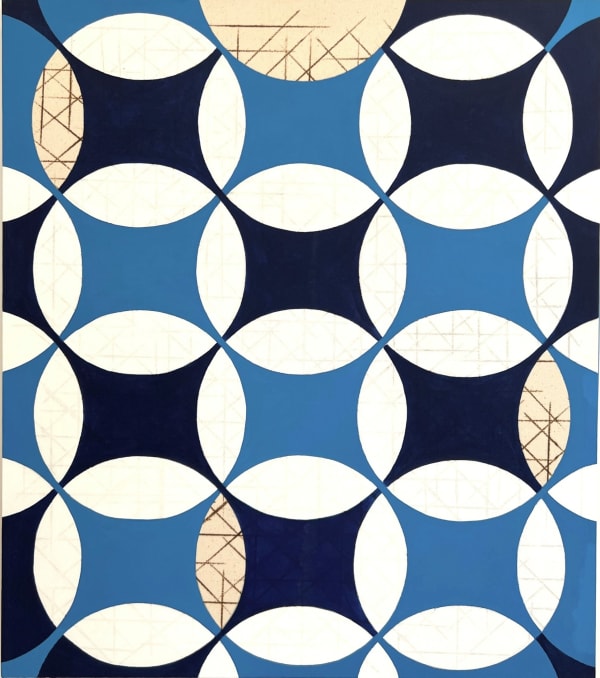 Kathleen Kucka Two Blues Cosmos, 2023 32 x 28 inches