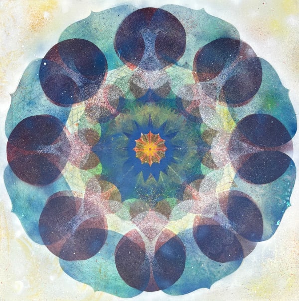 Mary Judge, Kaleidoscope Pop Blue Haze, 2025