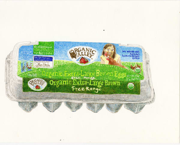 Joan Linder Organic Valley, 2015 11 x 14 inches (unframed)