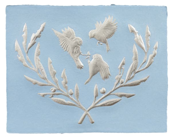 Tricia Wright, Small Birds Fighting, 2024