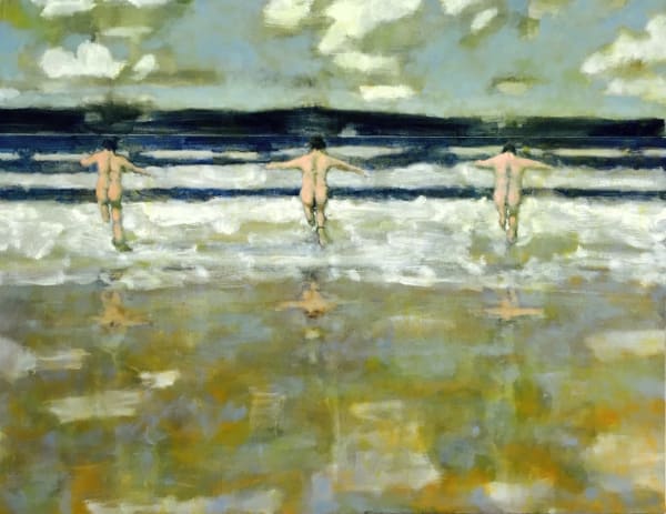 David Konigsberg Wave Jumpers, 2016 52 x 72 inches