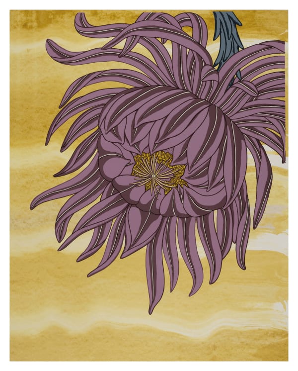Nancy Blum Mauve on Gold, 2020 41.5 x 32.5 inches (unframed)