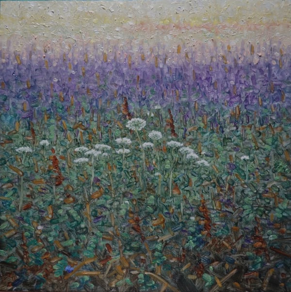 Thomas Sarrantonio Field Painting August 2, 2022 12 x 12 inches