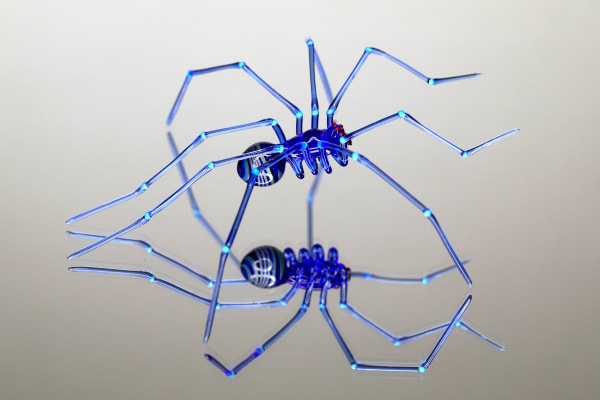 Elijah Schwartz Blue Spider Swirl, 2020 4 x 4 x 4 inches