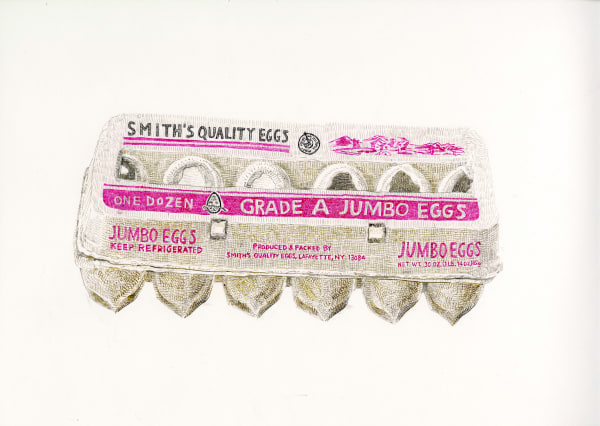 Joan Linder Smith's Quality Eggs, 2020 16 x 20 inches (unframed)