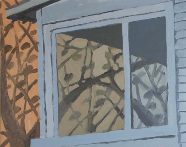 Sophie Treppendahl Corsicana Window, Pink Sky, 2019 24 x 30 inches