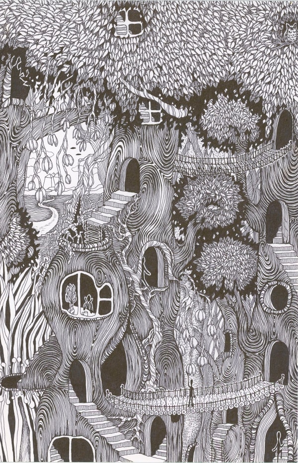 Michiyo Ihara, Soul Flowers #39 "Symbiosis - forest life -", 2024