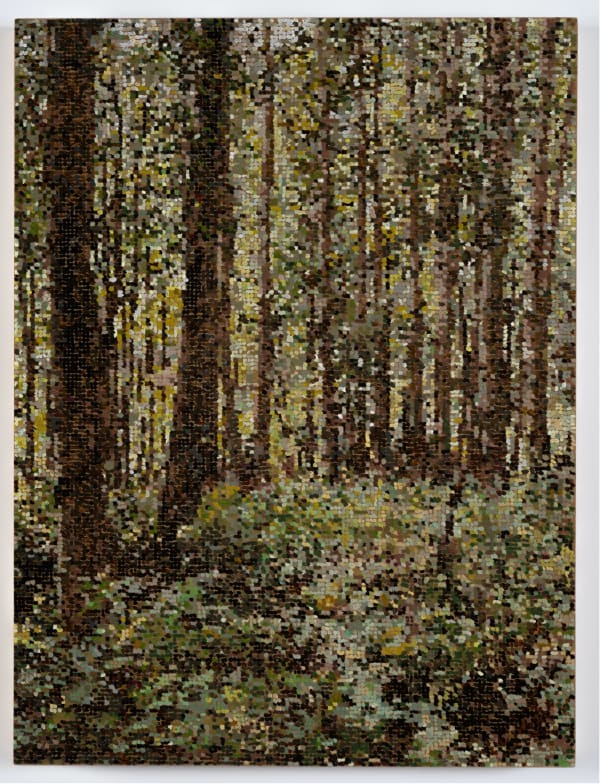 Kirstin Lamb Dappled Green Forest, 2022 30 x 22 inches