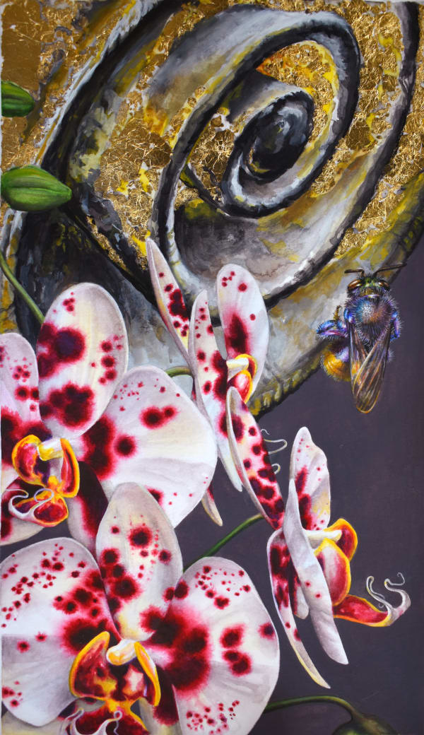 Francine Fox Spotted Panama Catacomb, 2020 9.5 x 5.5 inches (unframed) 16 x 12 inches (framed)