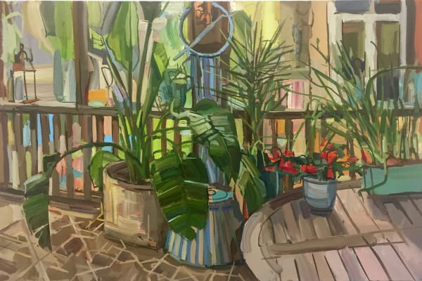 Francis Sills, Plants on Porch, 2017