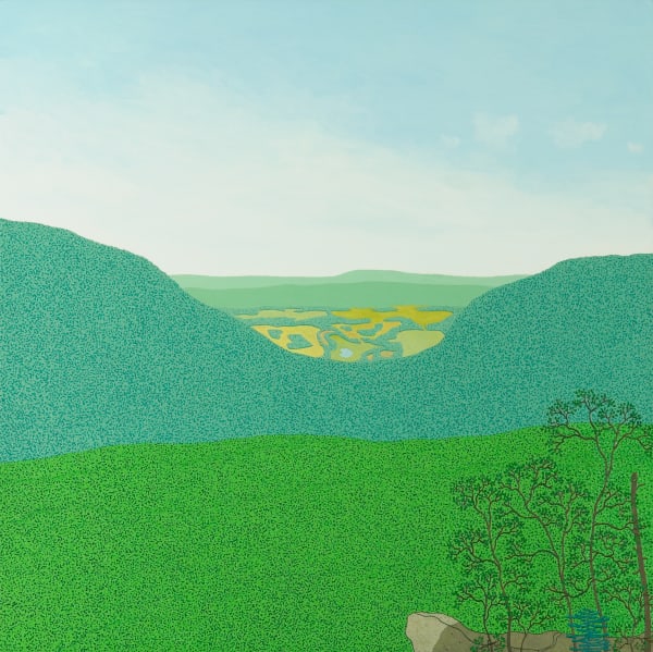 Gregory Hennen Ridge View Wyatt Mountain, 2013 18 x 18 inches (unframed), 18.75 x 18.75 inches (framed)