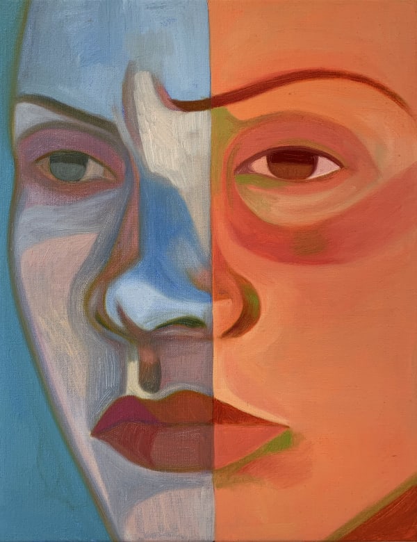 Inès Longevial, Domino Blue Orange, 2021