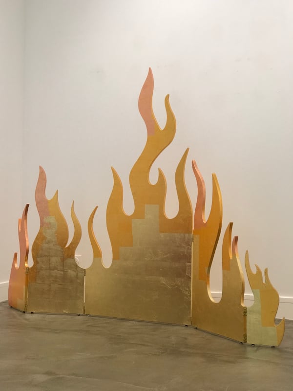 Mathias Kiss, FIRE IN WOOD, 2023