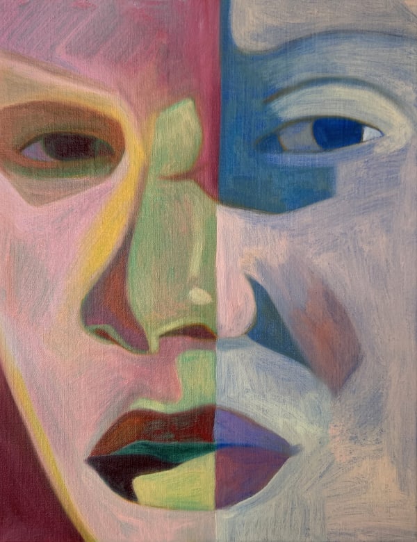 Inès Longevial, Domino Purple Blue, 2021