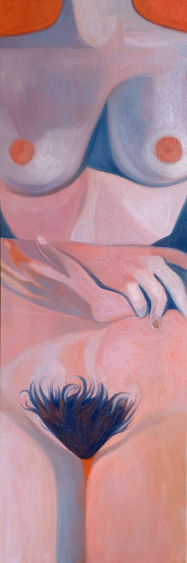 Ines Longevial, Nude with Hands 2, 2021