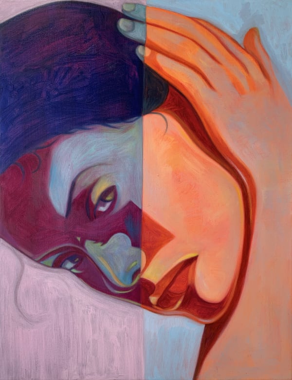 Inès Longevial, Big Domino Purple Orange, 2021