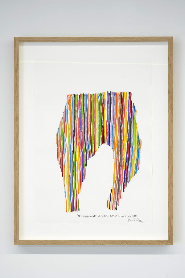 Lois Weinberger, Am Beginn der Gärten lag eine Hose im Sand, 2020