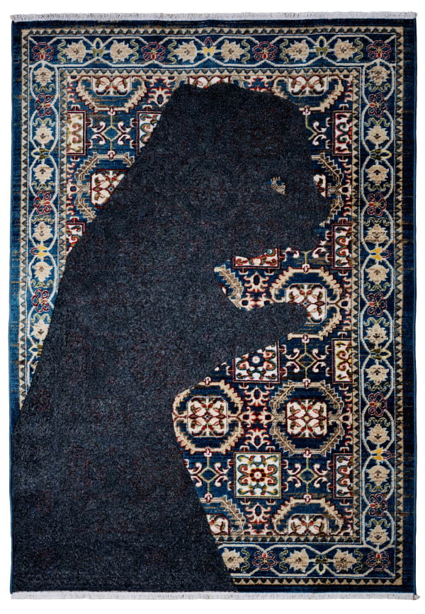 Nasan Tur, Burned Carpet, 2025