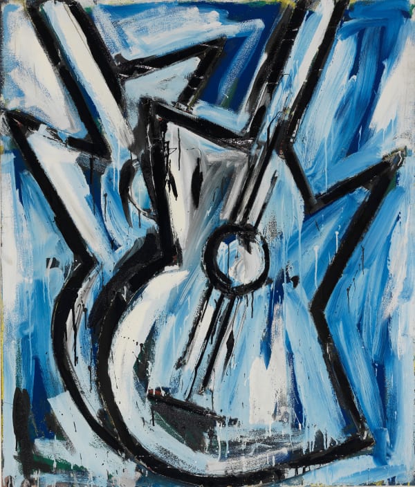 Helmut Middendorf, Guitars (Blue), 1978