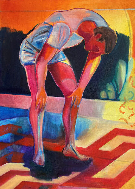 Marc Bauer, Second Wind, (standing) Yellow, 2021