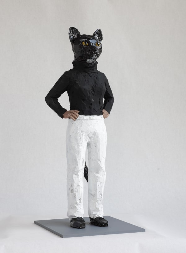 Stephan Balkenhol, Katzenfrau, 2022