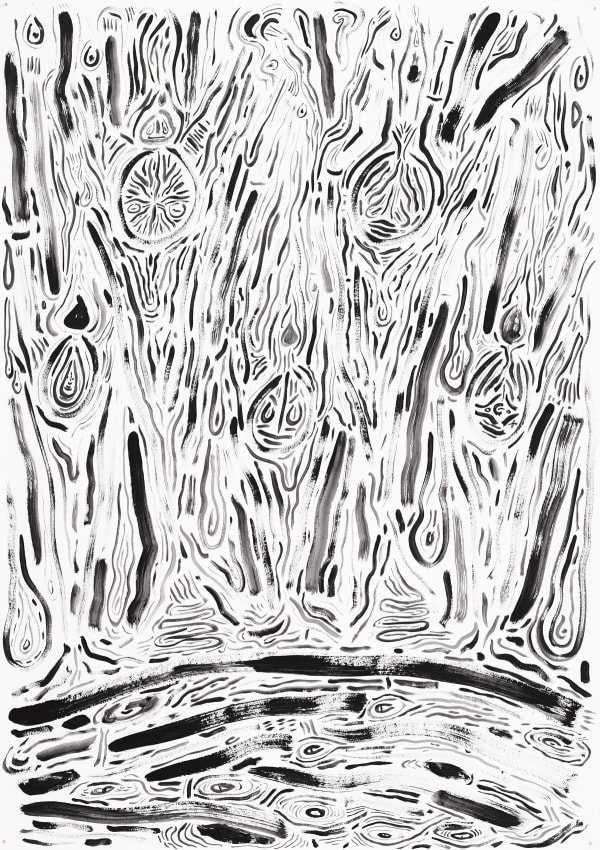 Richard Proffitt, You know not what you say the moons will tell you what you say, 2017