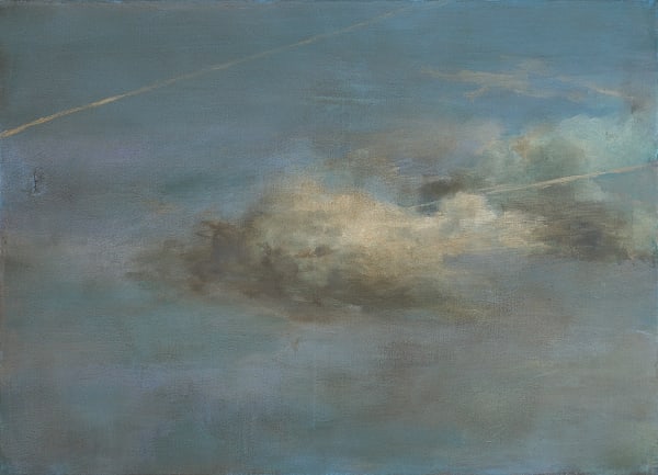 Nevan Lahart, Painting of Clouds with Damage Carbon-Dated to a Friday in Mid-17th Century,, 2016