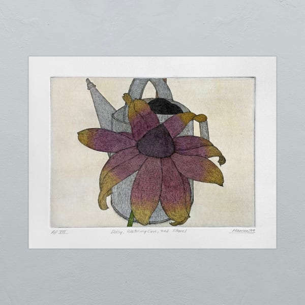 Art Hansen, DAISY WATERING CAN AND SHOVEL 94-APVIII