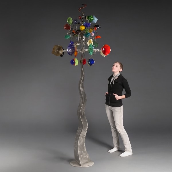 Andrew Carson, GLASSINATOR METAL POLE & GLASS WIND SCULPTURE