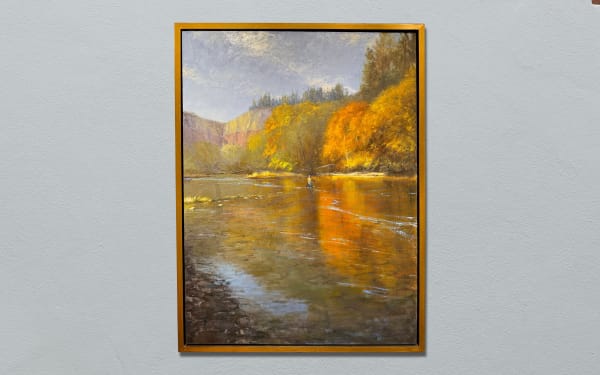Melissa Weinman, MELISSA WEINMAN AUTUMN MORNING FLY FISHING