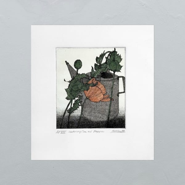 Art Hansen, Watering Can and Poppies - 88 - APXIII