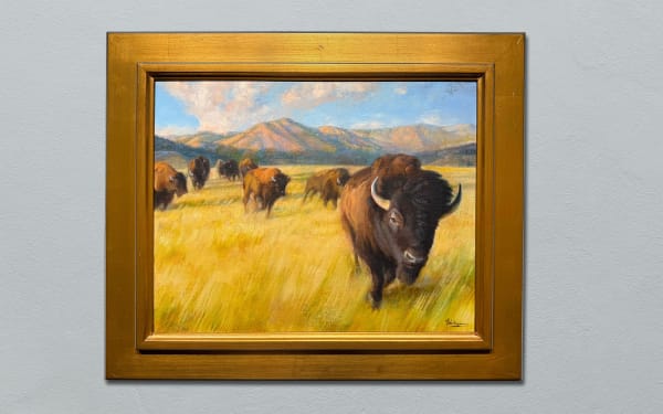 Melissa Weinman, MELISSA WEINMAN SWAUK PRAIRIE BISON ON THE RUN
