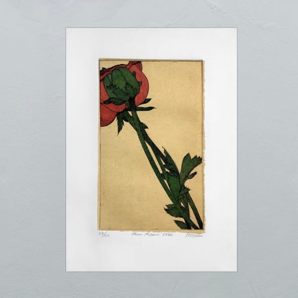 Art Hansen, THREE POPPIES - 1984 -37/100