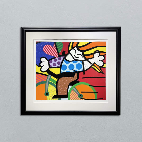 Romero Britto, GIRL ON BICYCLE