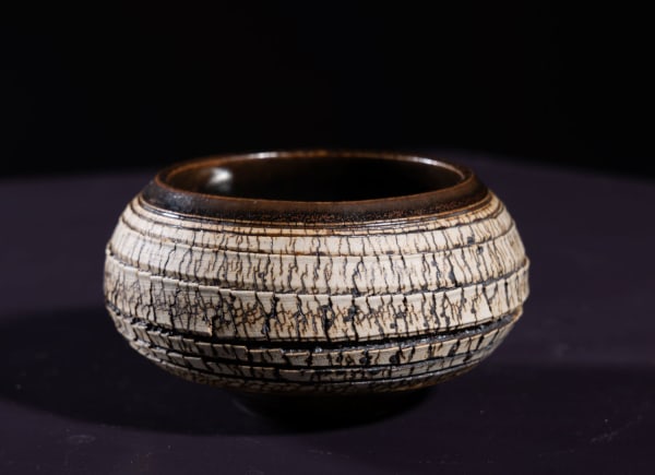 Allison Weightman Tea Bowl (Tenmoko glaze) ii, 2025 ceramic 7cm (h) x 9cm diameter