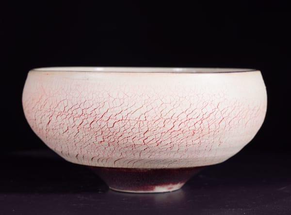 Allison Weightman Scorched Earth Vessel (purple), 2024 ceramic 9cm (h) x 18cm x 18cm