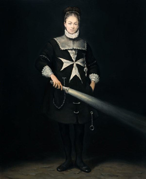 Alan Macdonald Pathfinder, 2023 oil on linen 73cm x 60cm (90cm x 77cm framed)