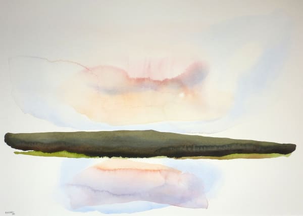 Peter Davis RSW Moorland Sunset, 2015 watercolour on paper 50cm x 70cm