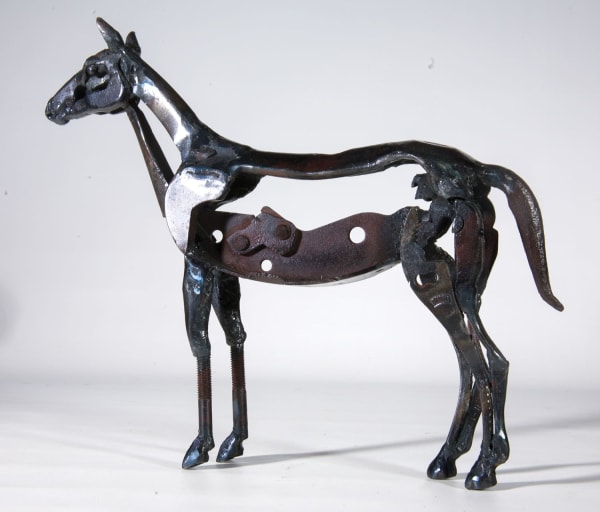 Helen Denerley Miniature Horse i scrap metal 43cm high