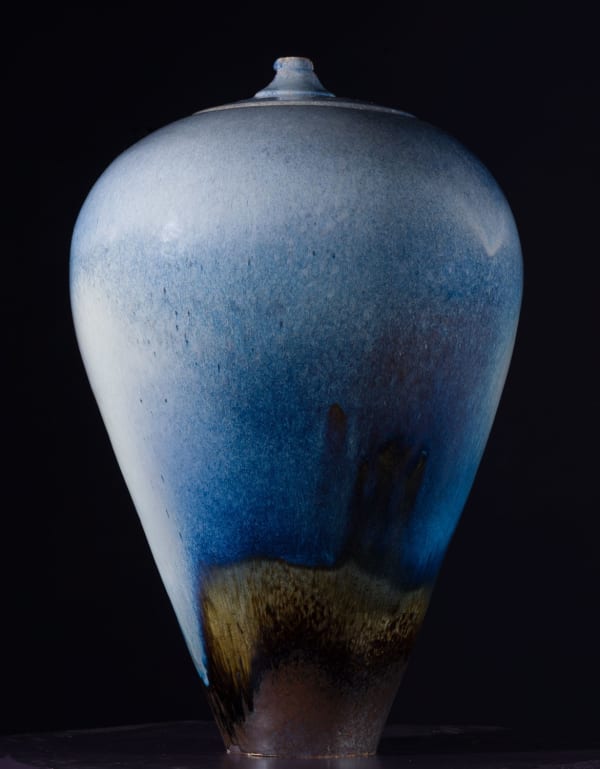 Allison Weightman Large Vessel with Carved Top, 2023 ceramic 52cm (h) x 33cm x 33cm