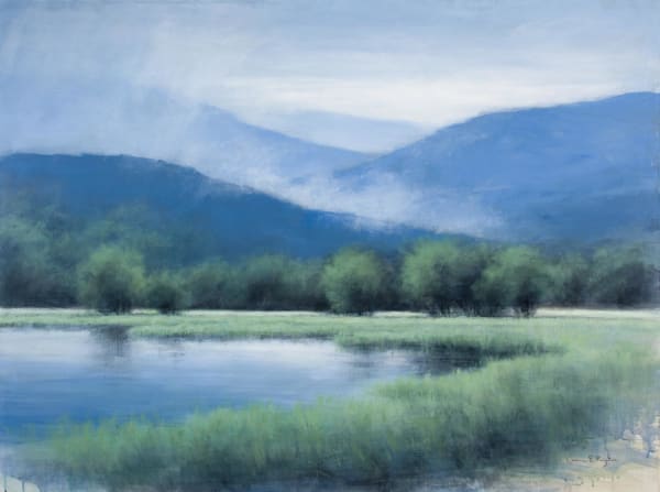 Carina Prigmore Between the Showers, 2021 acrylic on canvas 92cm x 122cm (97cm x 127cm framed)