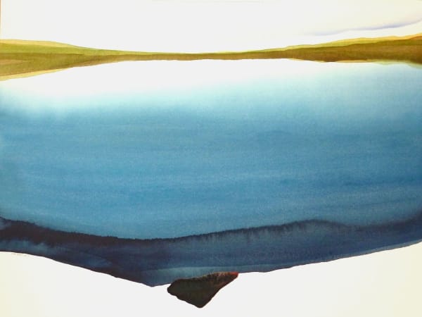 Peter Davis RSW Loch at Westerwick, 2015 watercolour on paper 50cm x 70cm