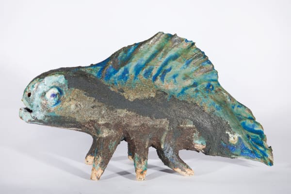 Lotte Glob Leviathan, 2022 ceramic 25cm (h) x 47cm x 17cm
