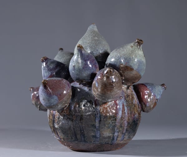 Lotte Glob Boobs of the Sea, 2023 woodfired ceramic 26cm (h) x 30cm x 30cm