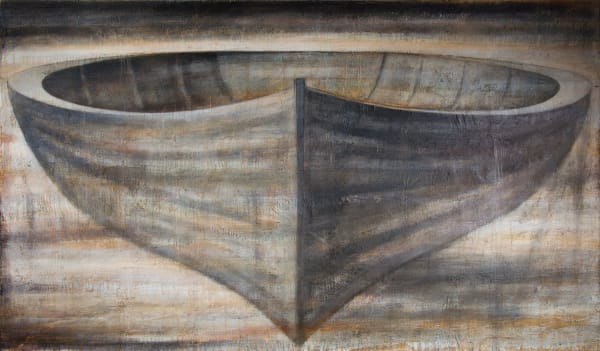 Peter White Boat 1 oil, acrylic and wax 122cm x 210cm