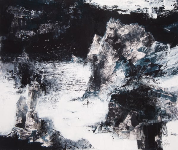Kirstie Cohen Hirta's Cliffs, 2019 collage 45cm x 55cm