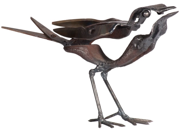 Helen Denerley Small Bird ii scrap metal