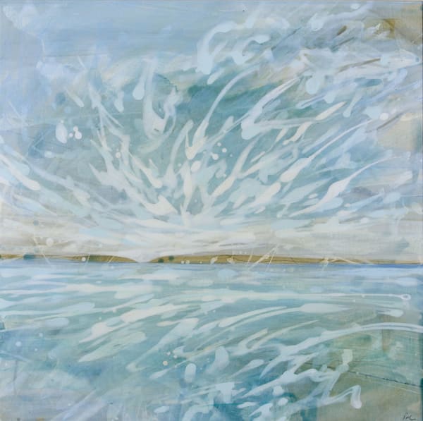 Lizzie Rose Aria vi, 2022 acrylic and pencil 39cm x 39cm (56cm x 56cm framed)